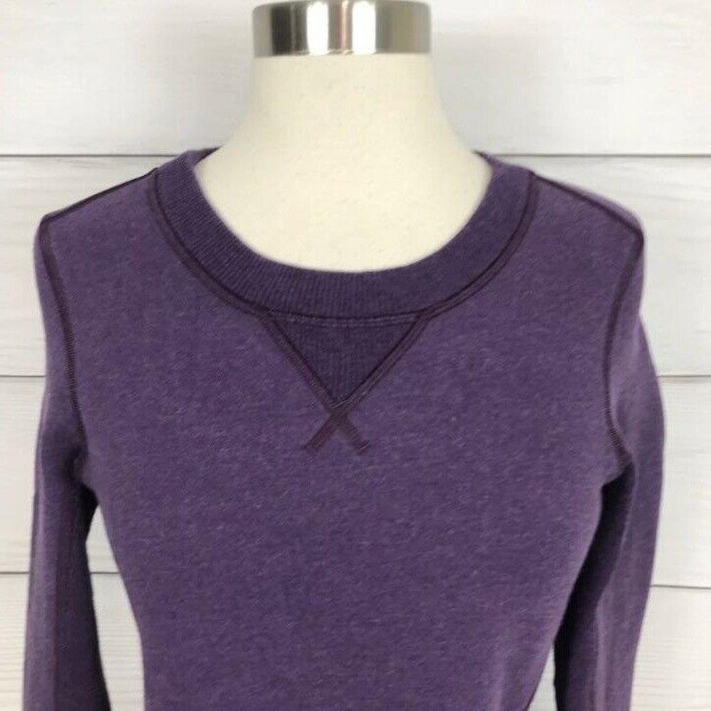 Lululemon Ruffled Up Pullover Sweatshirt HeatherDeep Zinfandel Winter Orchid 4 - Picture 3 of 7
